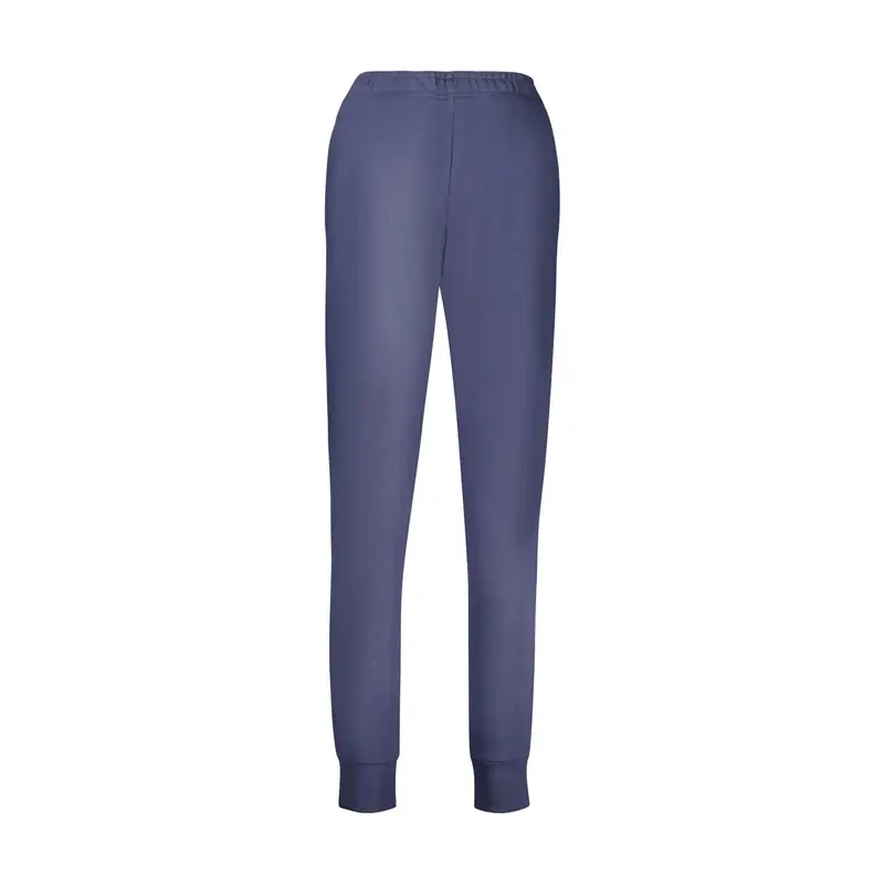 Pantaloni Tuta Lungo Donna Blu Ricamo miniatura 2