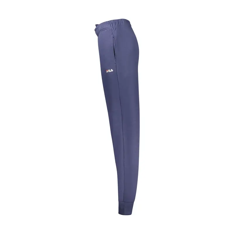 Pantaloni Tuta Lungo Donna Blu Ricamo miniatura 3