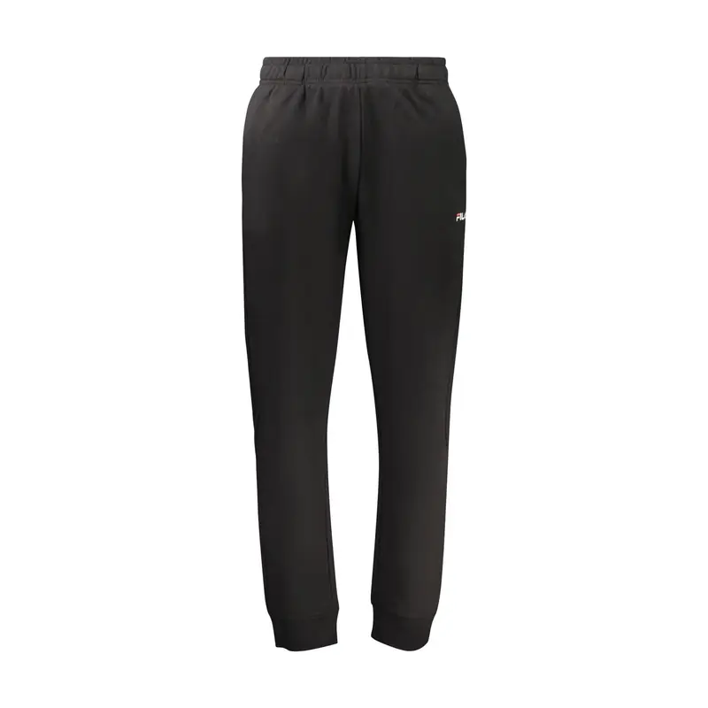 Pantaloni Tuta Lungo Uomo Nero Ricamo