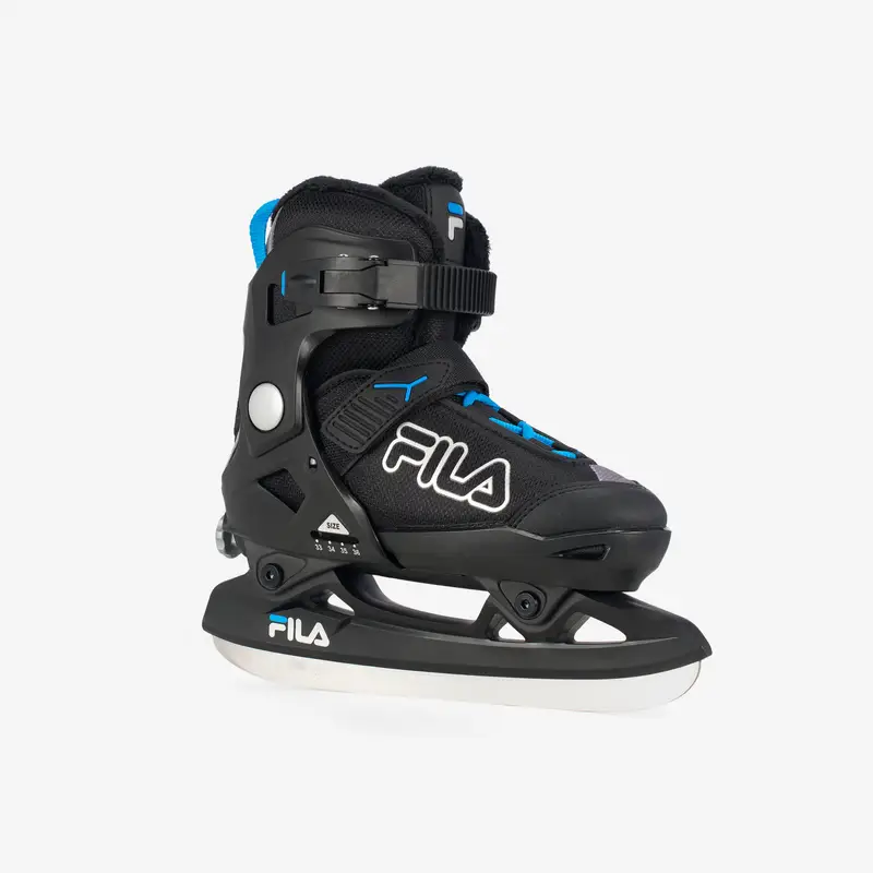 Pattini da ghiaccio bambino FILA nero-azzurro | Fila