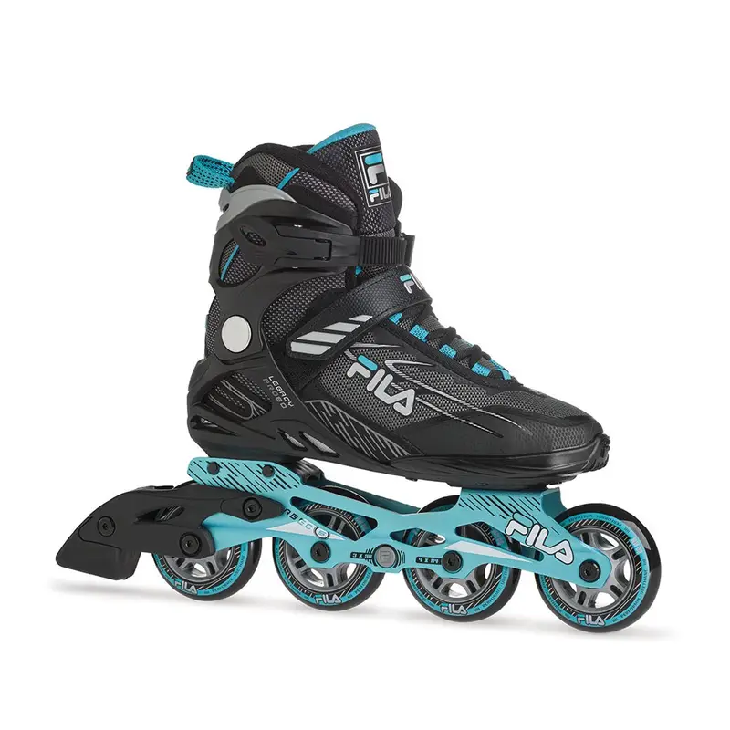 Pattini In Linea Legacy Pro 80 Nero Azzurro Donna 4