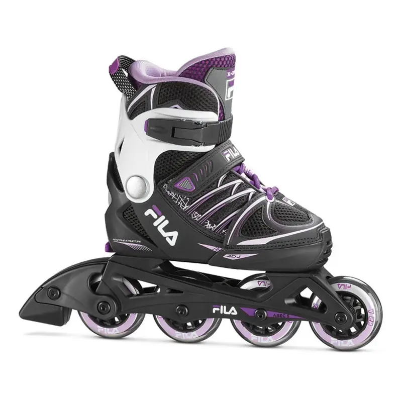 Pattini In Linea X-One Nero Rosa Bambina S