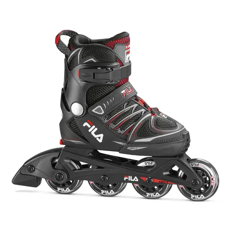 Pattini In Linea X-One Nero Rosso Bambino S