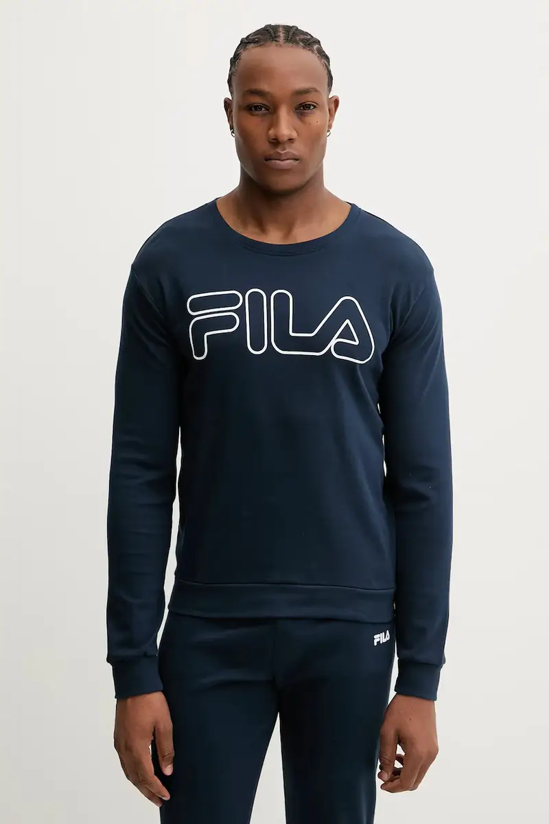 pigiama in lana Blu navy miniatura 2