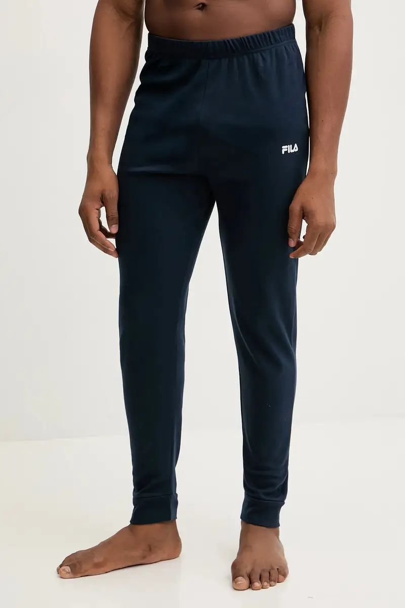 pigiama in lana Blu navy miniatura 4