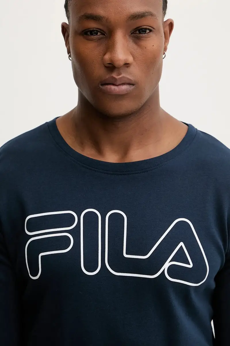 pigiama in lana Blu navy miniatura 5