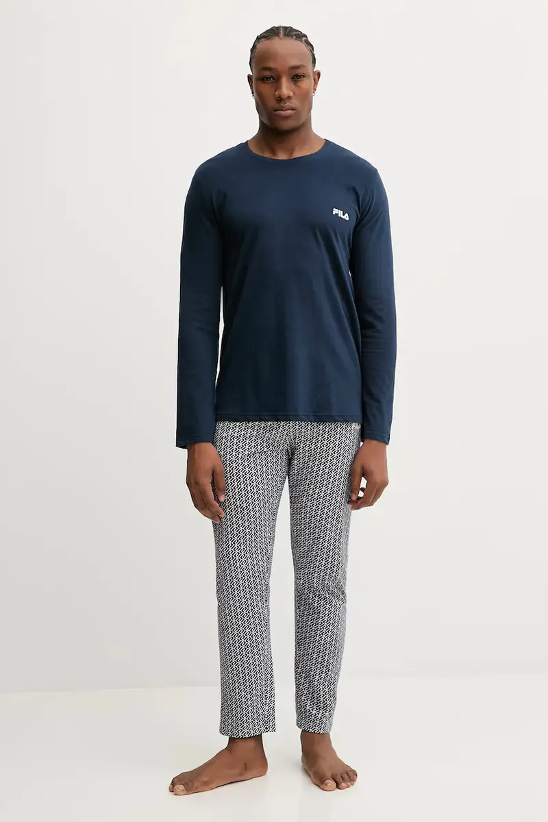 pigiama in lana Blu navy