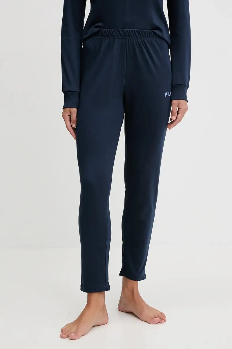 pigiama in lana Blu navy miniatura 4