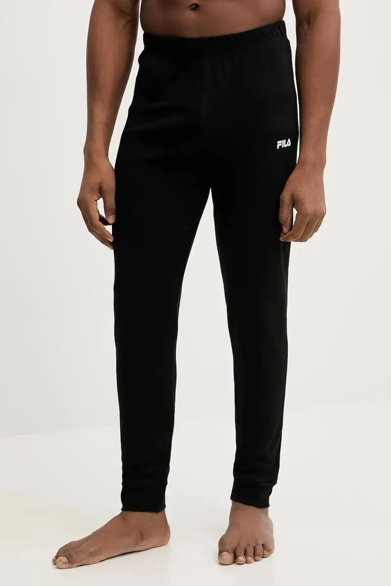 pigiama in lana Nero miniatura 4