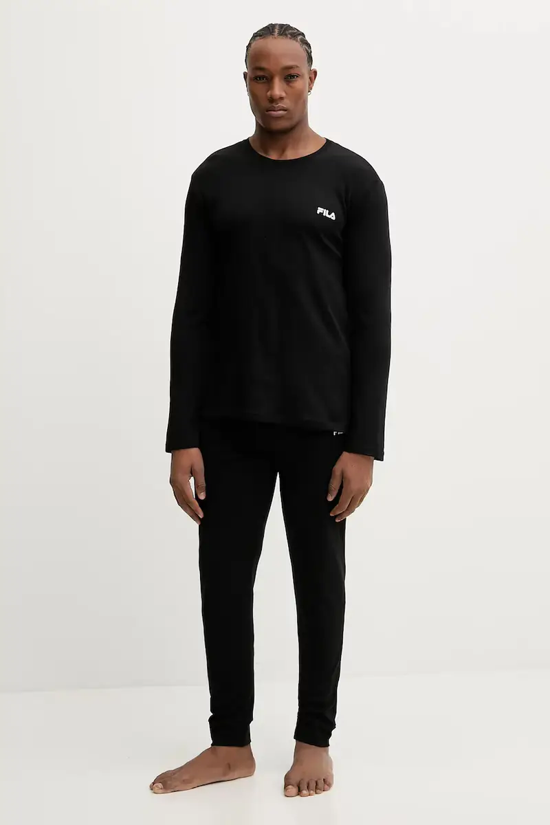 pigiama in lana Nero