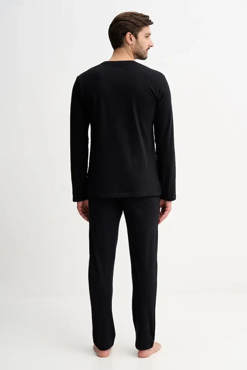 pigiama in lana Nero miniatura 2