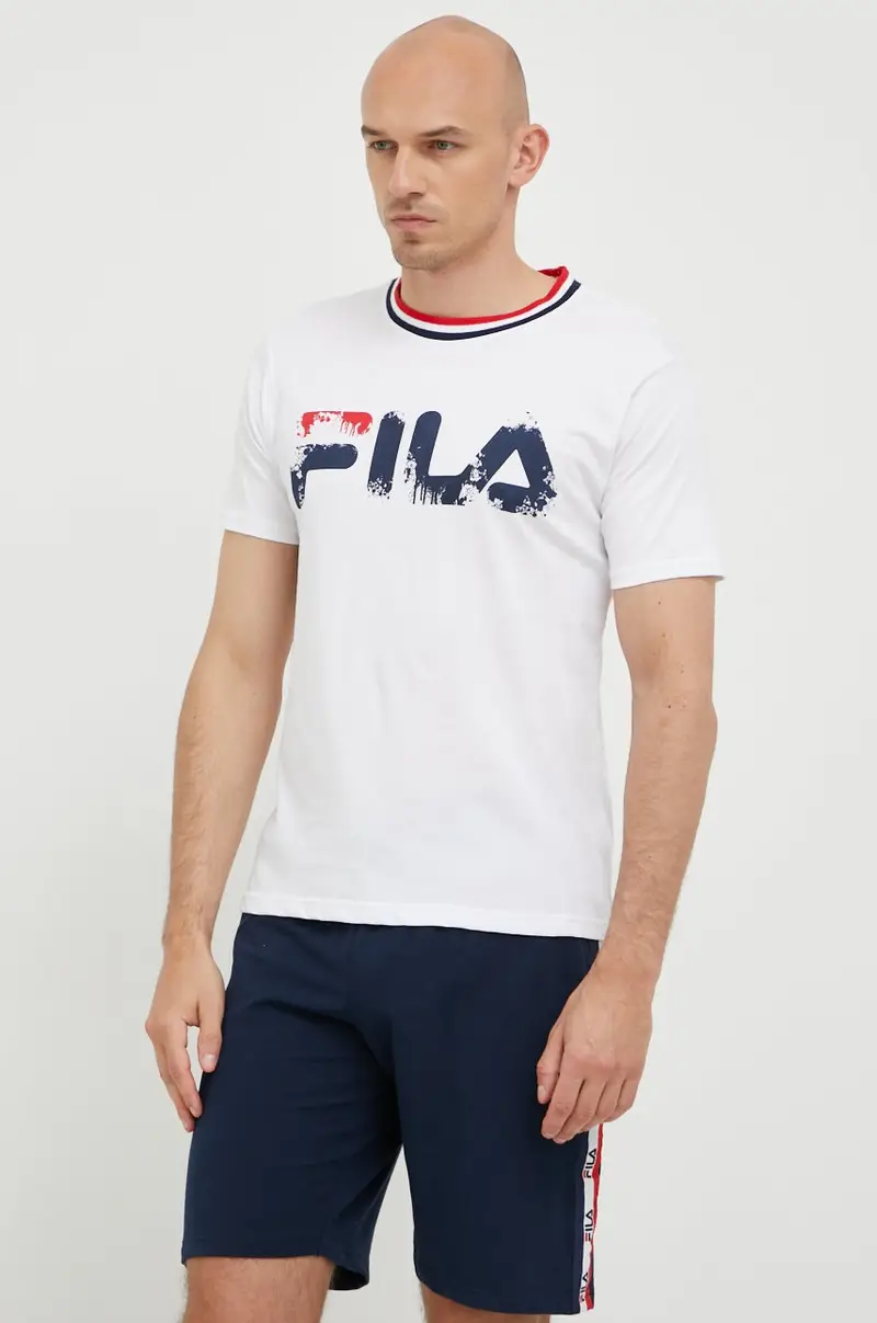 pigiama uomo Bianco miniatura 2