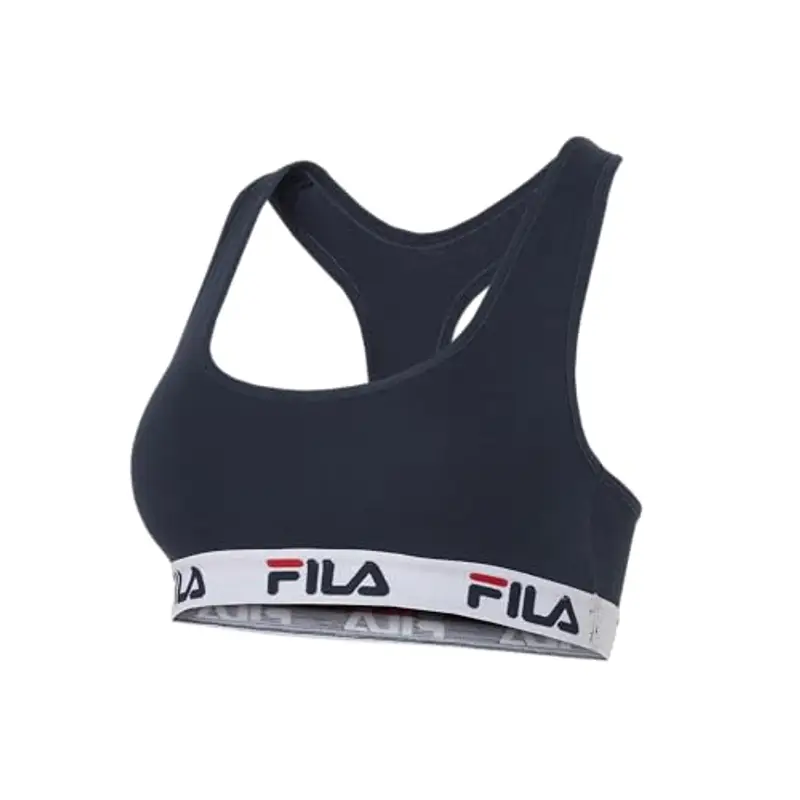 FILA Reggiseno Donna Cotone, Reggiseno Sportivo, Senza Ferretto, Blu, Taglie XL miniatura 2