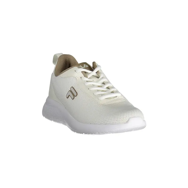 Scarpe Sneakers Donna Beige con Lacci e Logo miniatura 2