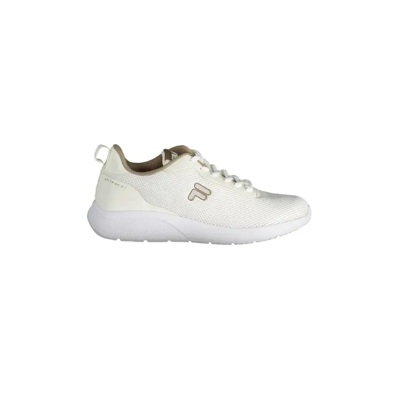 Scarpe Sneakers Donna Beige con Lacci e Logo