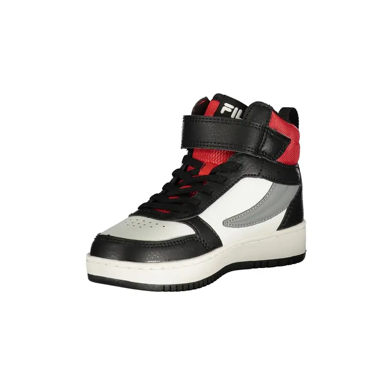 Sneakers Bambino Bianche Alte Strappo Logo Bianco miniatura 3