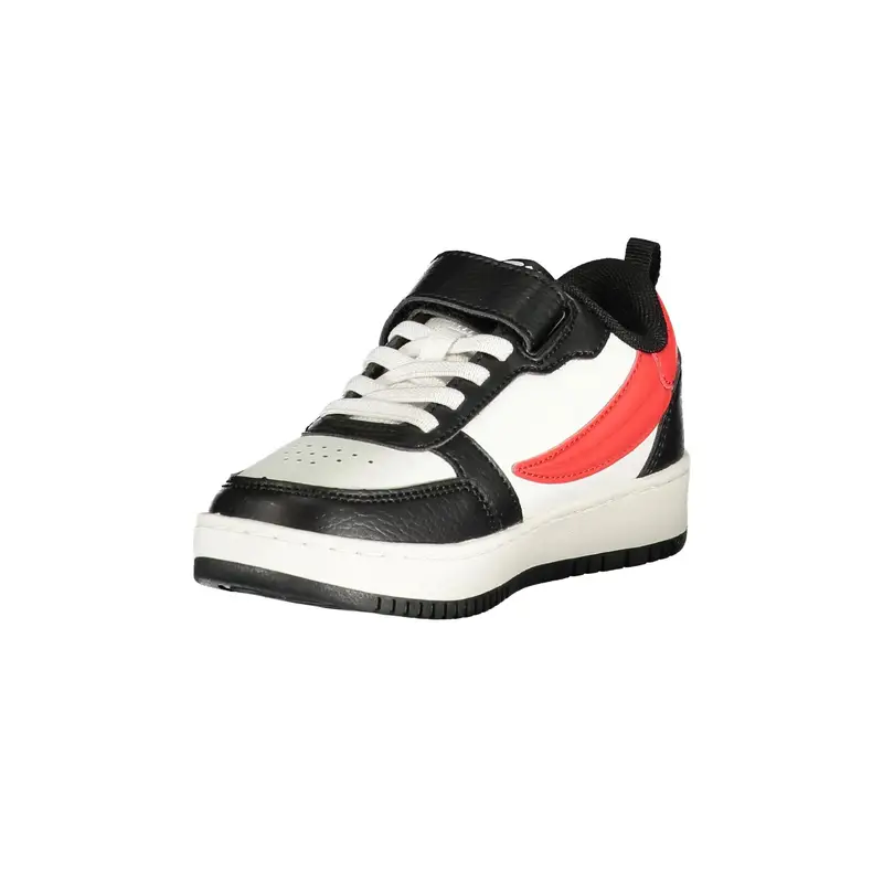 Sneakers Bambino Bianche Sportive Strappo Logo Bianco miniatura 3