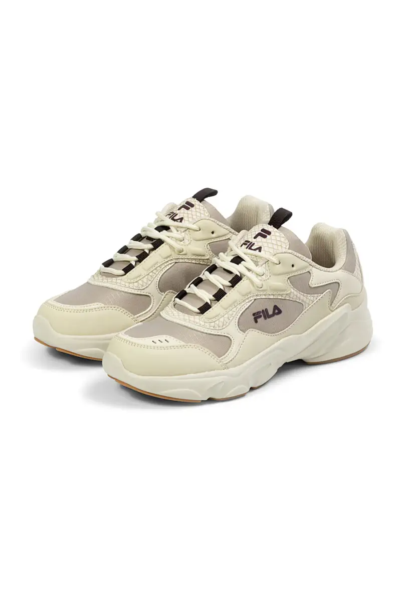 Sneakers beige con inserti a contrasto e suola chunky Fila FFW0194 [GRIGIO] miniatura 2