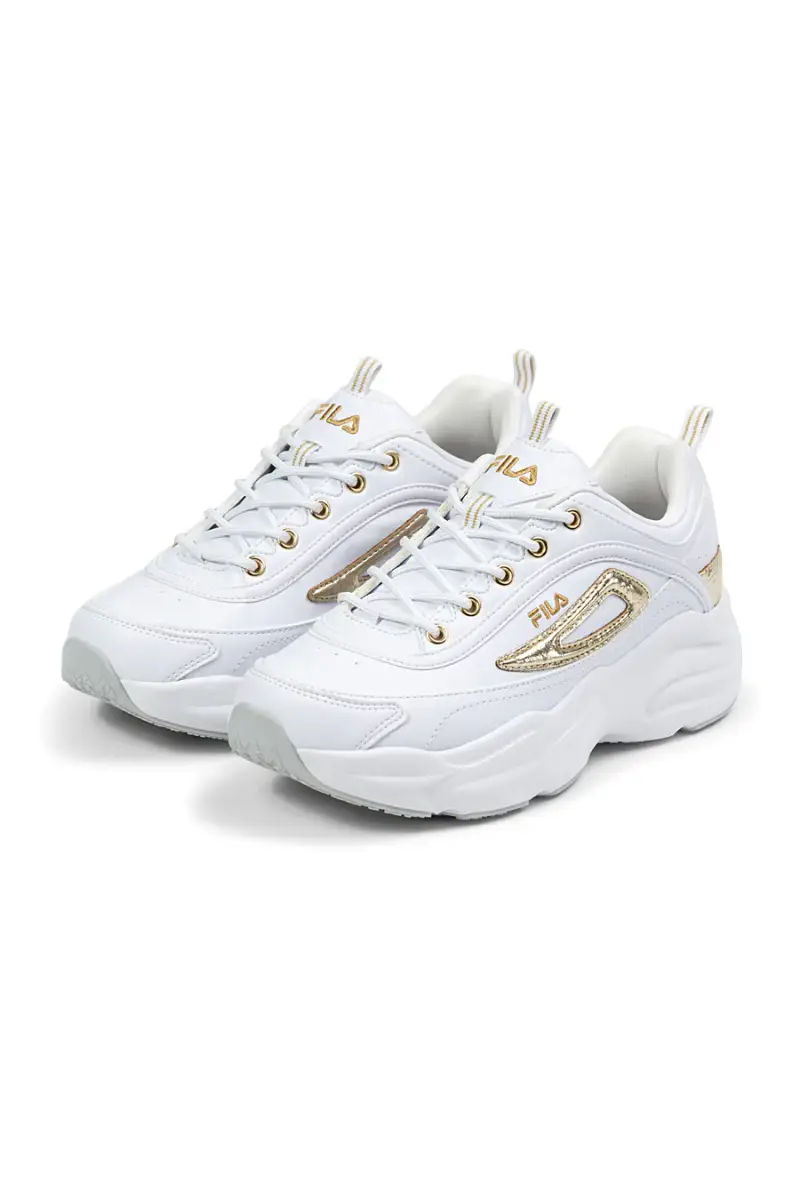 Sneakers bianche con dettagli oro e suola chunky Fila FFW0586 [BIANCO miniatura 2