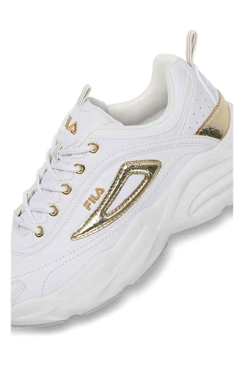 Sneakers bianche con dettagli oro e suola chunky Fila FFW0586 [BIANCO miniatura 4