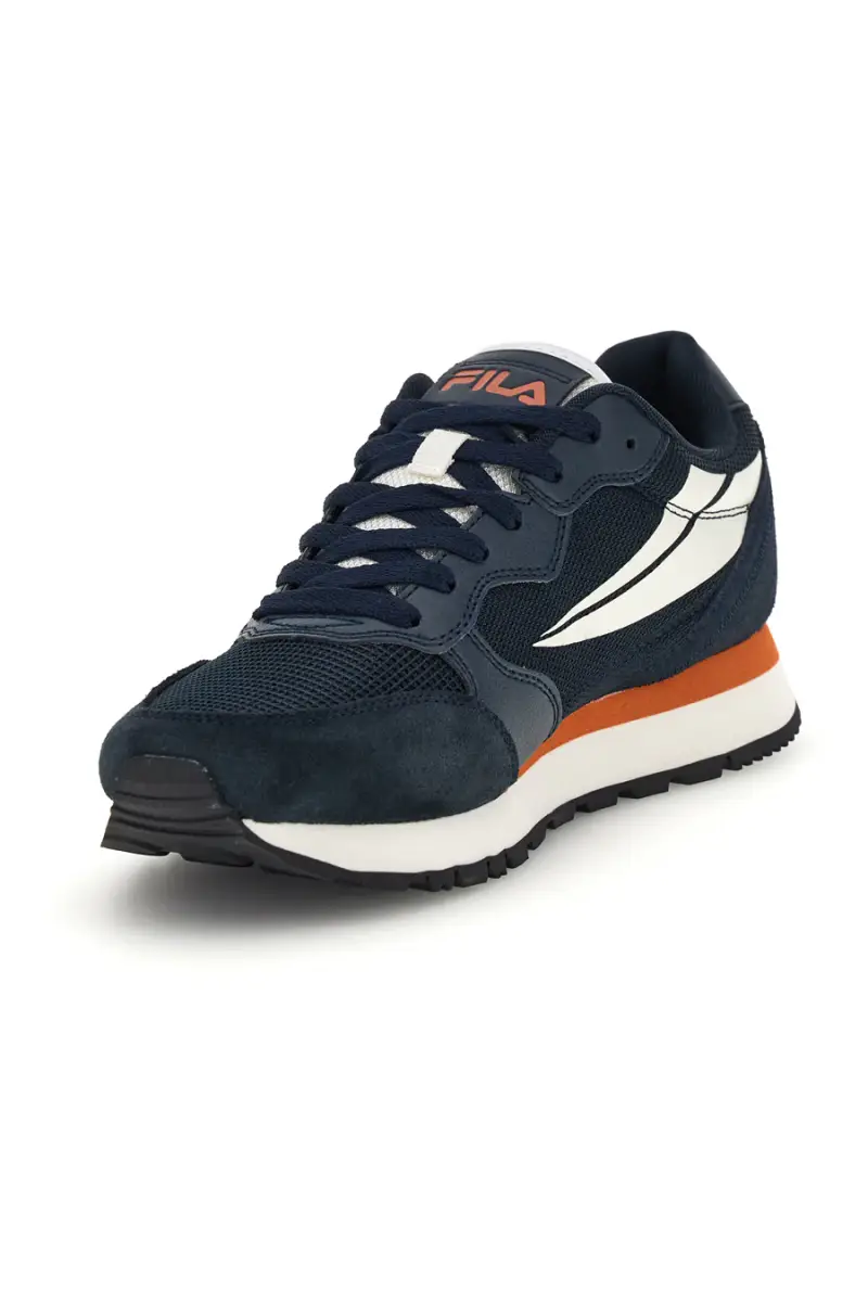 Sneakers blu inserti a contrasto Fila Hypert [BLUE] miniatura 4