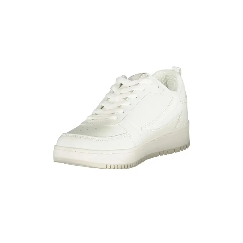 Sneakers Donna Bianche Ricamo Logo Bianco miniatura 3