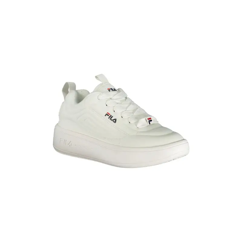 Sneakers Donna Bianche Ricamo Logo Bianco miniatura 2