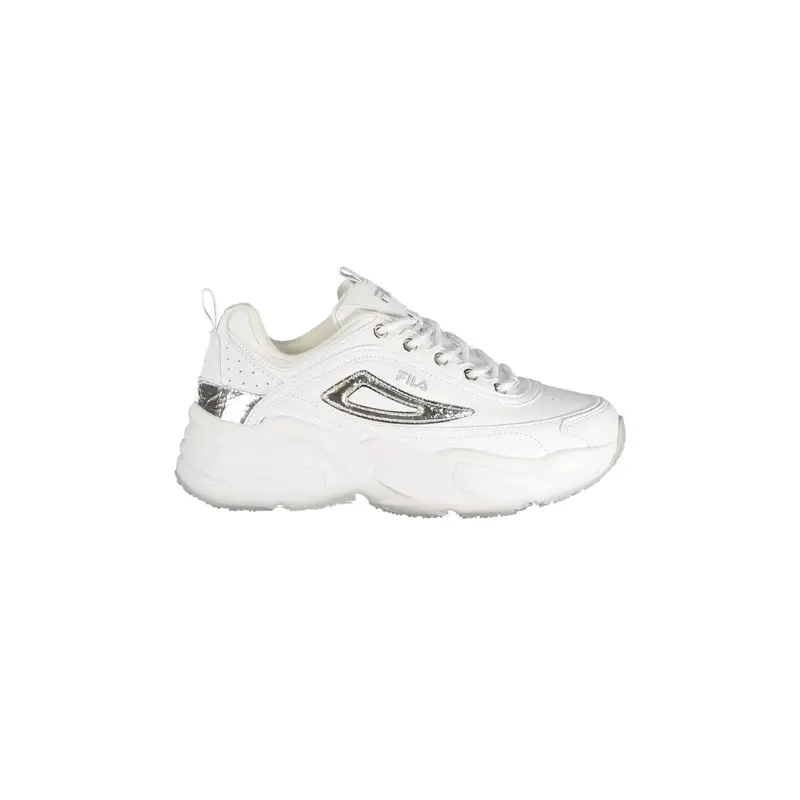 Sneakers Donna Bianche Sportive Lacci Logo Bianco
