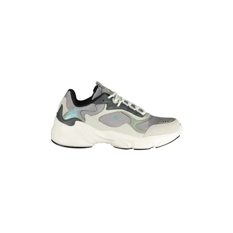 Sneakers Donna Grigie Stampa Logo Grigio