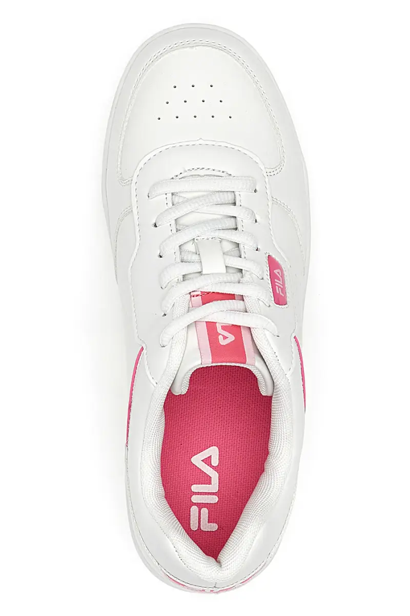 Sneakers Fila Court Teens Bianche e Rosa [BIANCO] miniatura 5