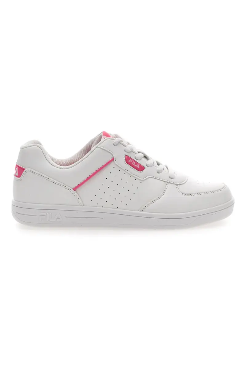 Sneakers Fila Court Teens Bianche e Rosa [BIANCO]