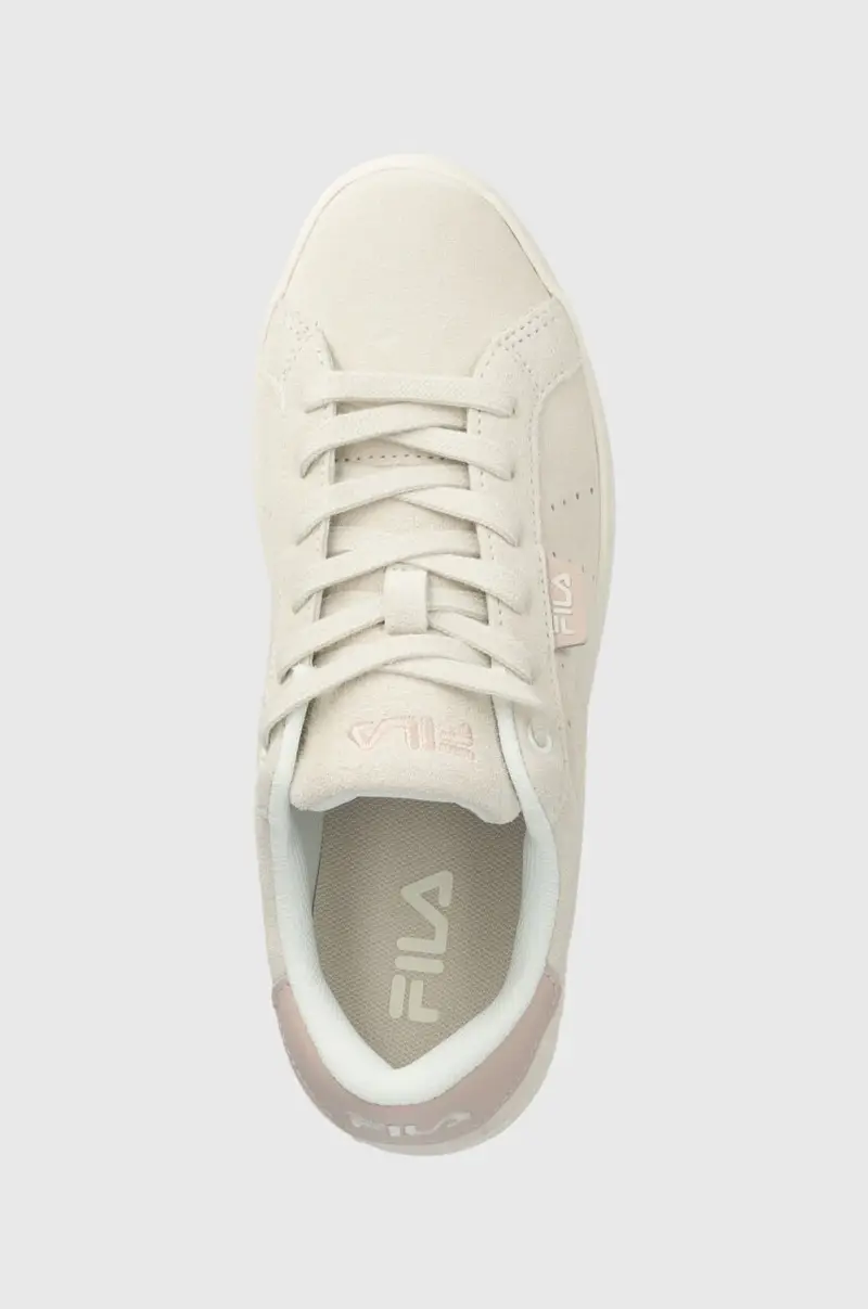 sneakers in camoscio LUSSO colore beige miniatura 4