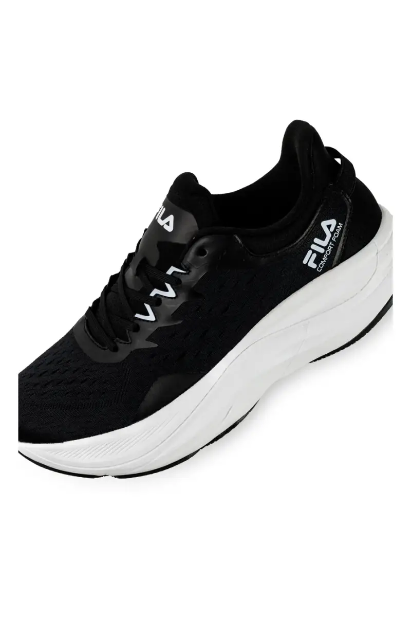 Sneakers nere leggere con lacci Fila Retron [NERO miniatura 5