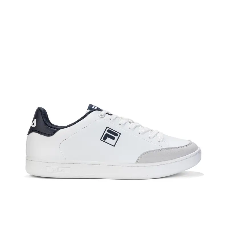 Sneakers tennis bianche da uomo con logo