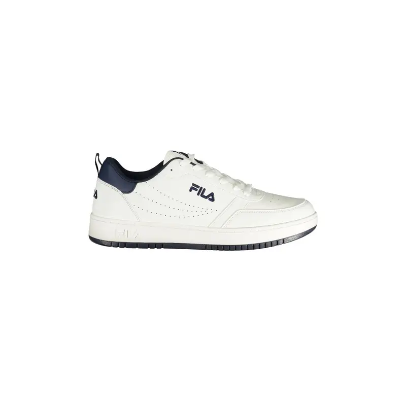 Sneakers Uomo Bianche Ricamo Bianco