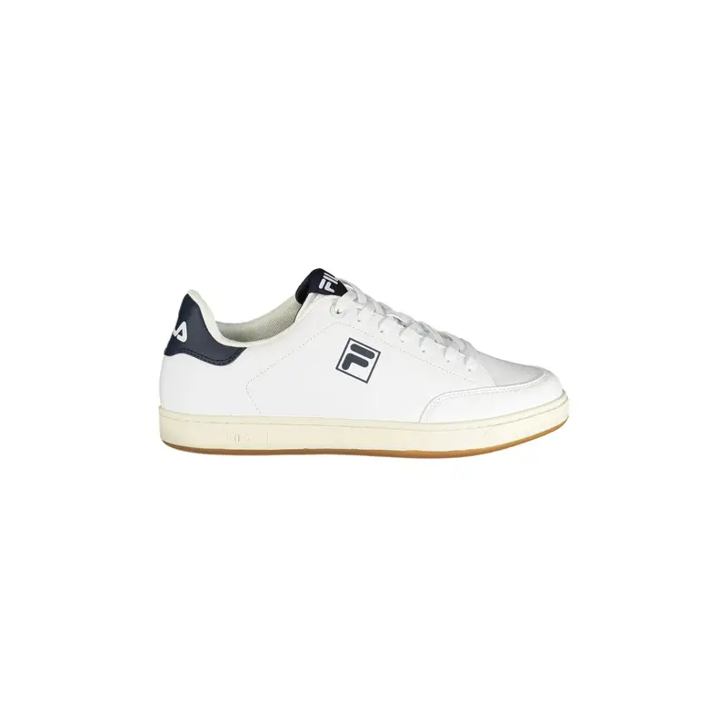 Sneakers Uomo Bianche Sportive Lacci Logo Bianco