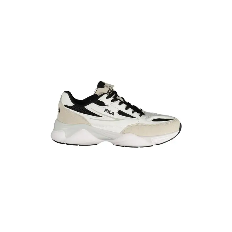 Sneakers Uomo Bianche Stampa Logo Bianco