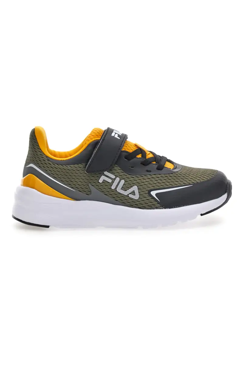Sneakers verdi con dettagli gialli e strap Fila FFK0076 [OLIVE]