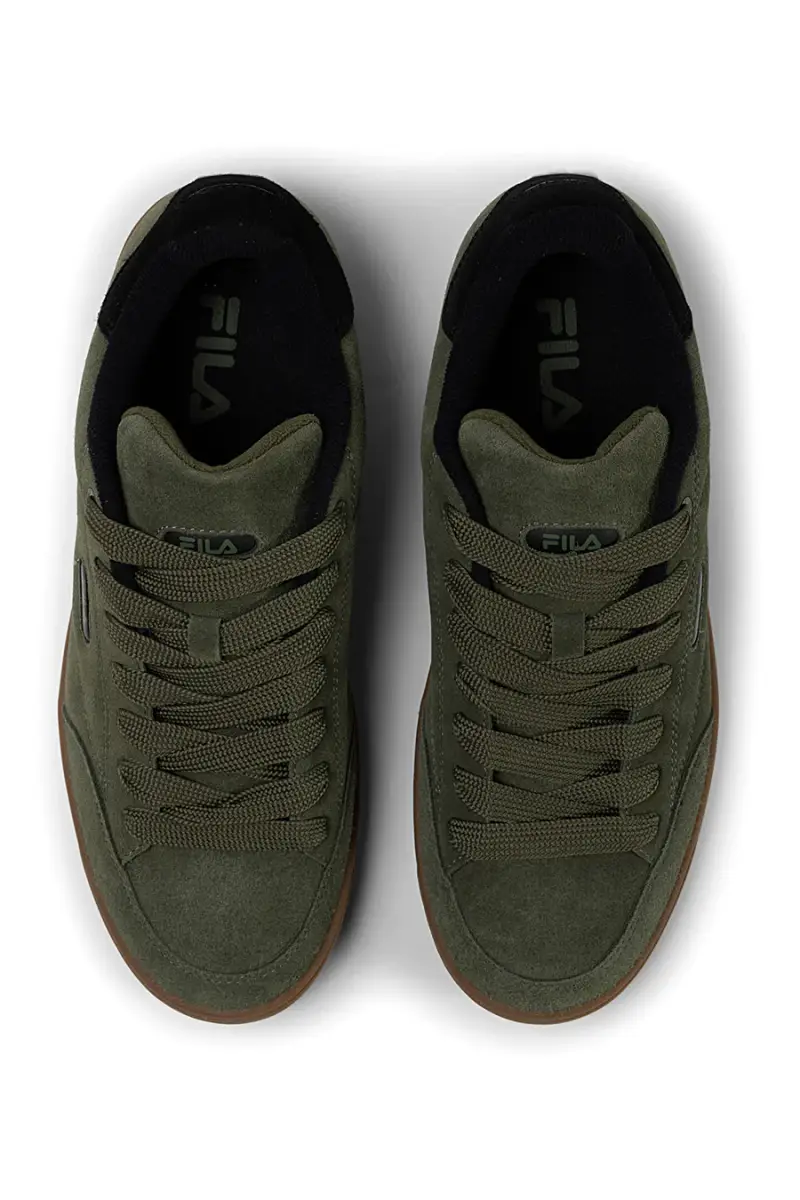 Sneakers verdi in suede con dettagli neri Fila FFM0437 [OLIVE] miniatura 4