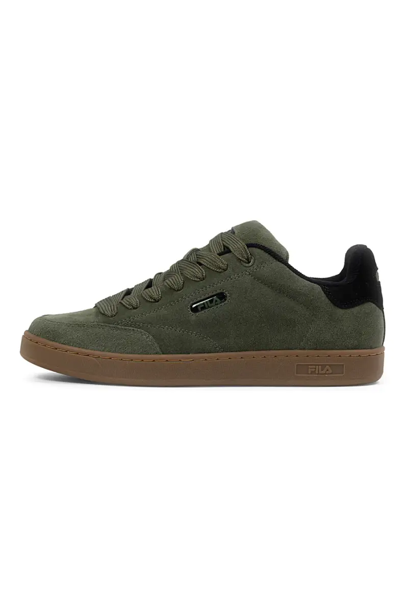 Sneakers verdi in suede con dettagli neri Fila FFM0437 [OLIVE]