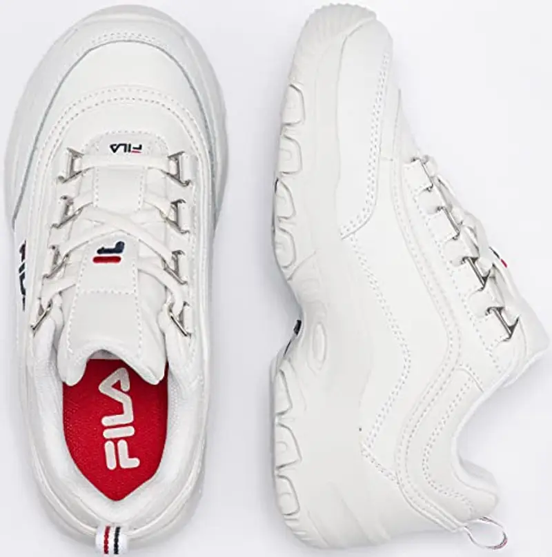 Fila Strada Low Kids, Sneaker Unisex - Bambini e ragazzi, Bianco, 35 EU miniatura 3