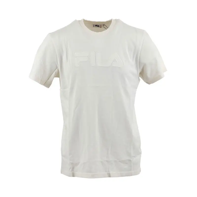 T-Shirt Logo Tono Su Tono Bianco Uomo M