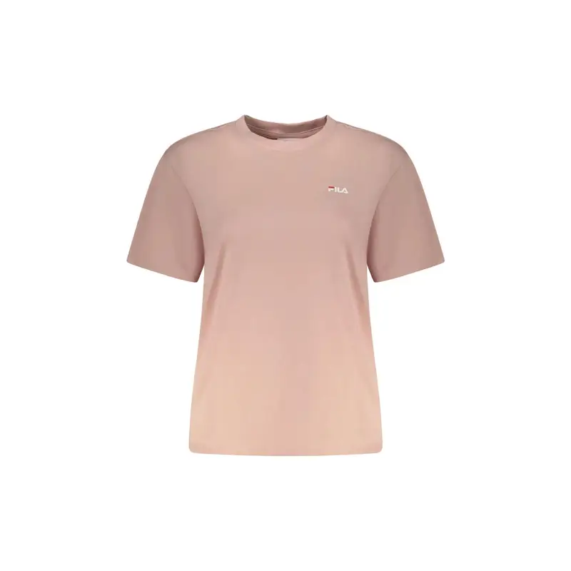 T-Shirt Maniche Corte Donna Rosa Stampa Logo