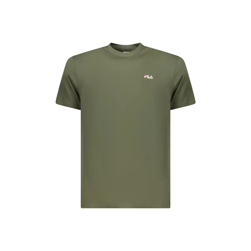 T-Shirt Maniche Corte Uomo Verde Stampa Logo