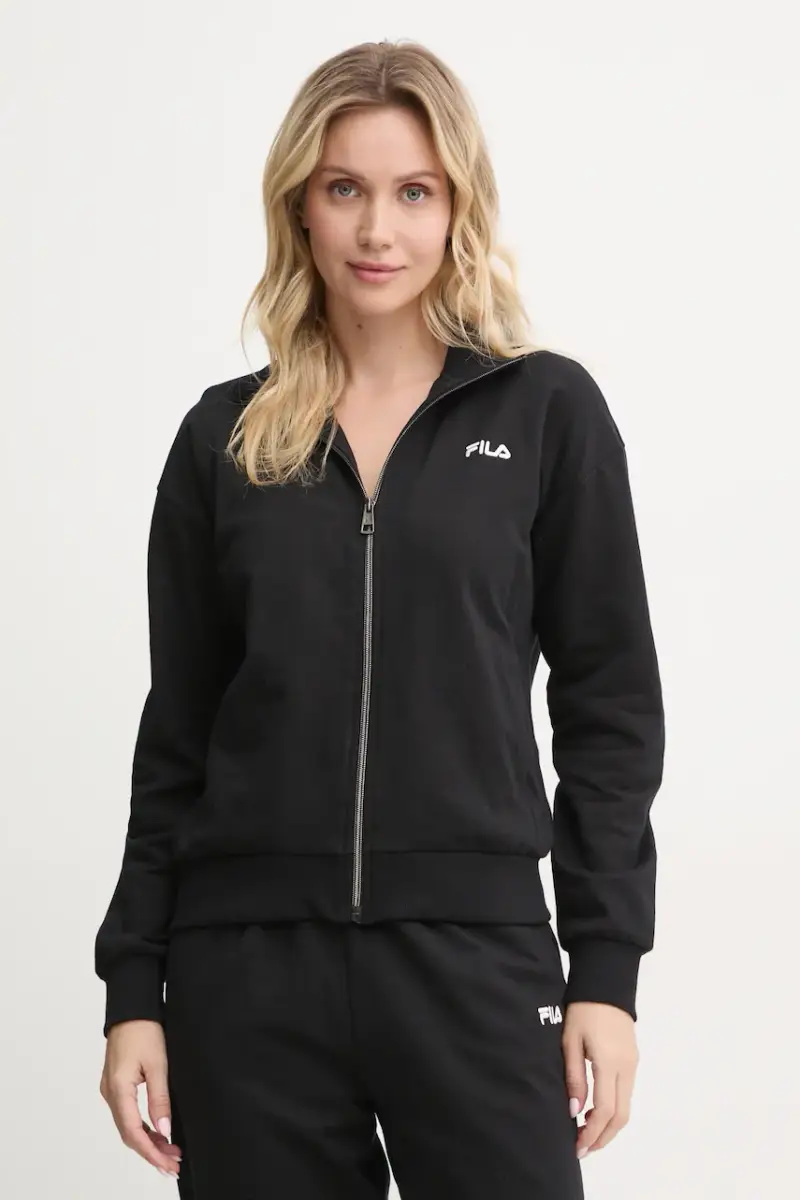 tuta da ginnastica lounge in cotone colore nero FPW4182 miniatura 3