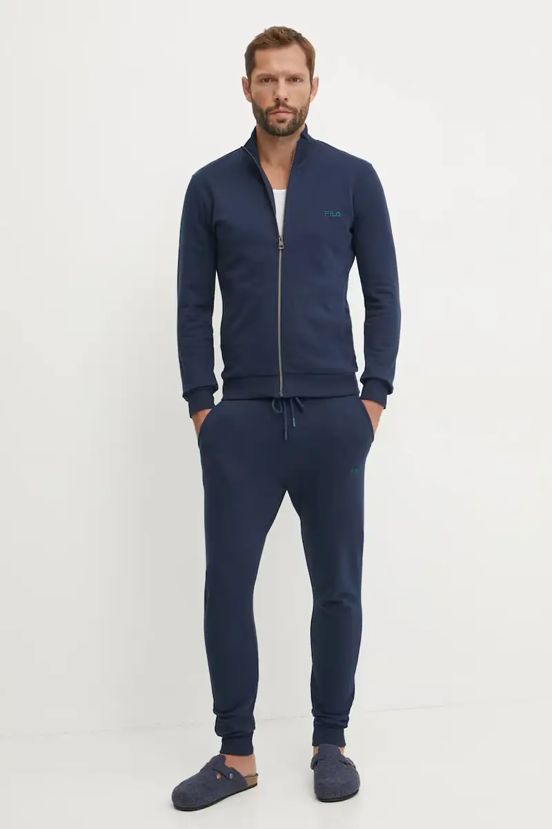 tuta in lana colore blu navy FPW1196