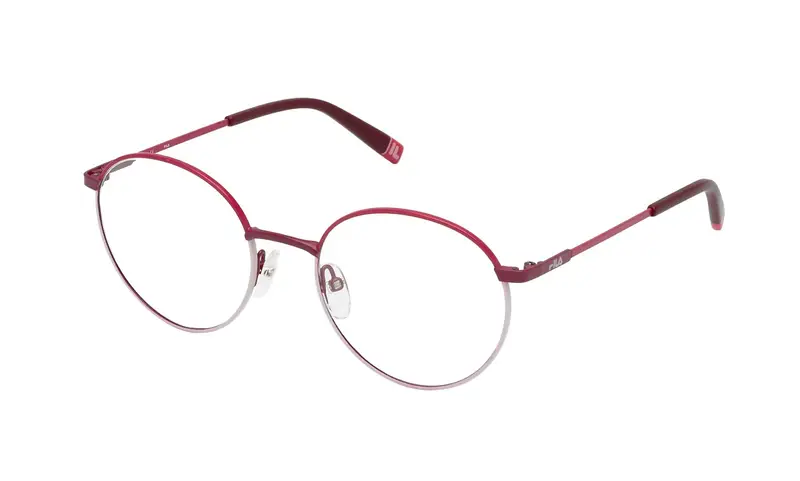 Fila Unisex VFI093  08BE Montature da vista Metallo Bordeaux  Pantos