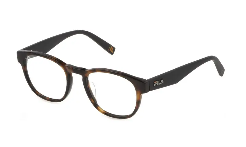 Fila Unisex VFI211  0C10 Montature da vista Acetato Havana  Rotonda