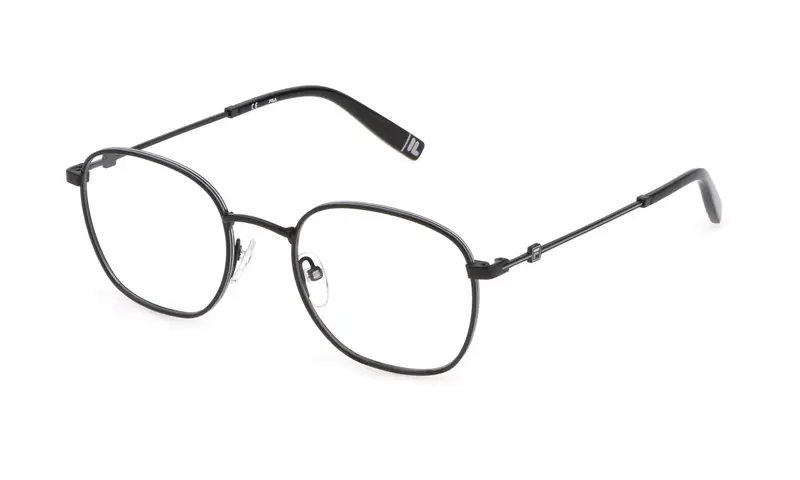 Fila Unisex VFI309  08AM Montature da vista Metallo Nero  Rotonda