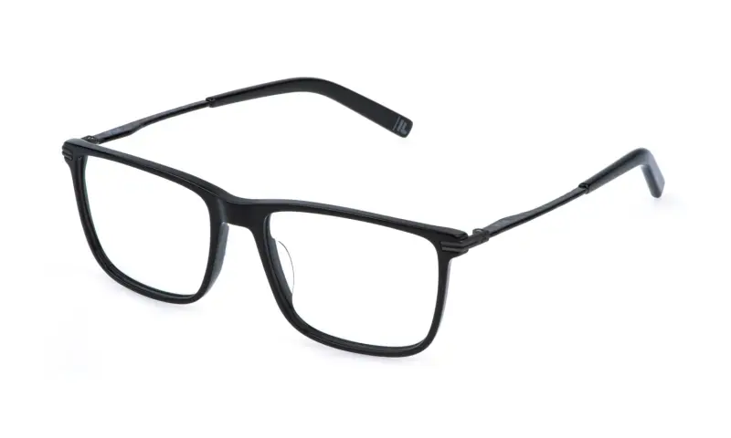 Fila Montature da vista Uomo VFI993 in acetato nero squadrato